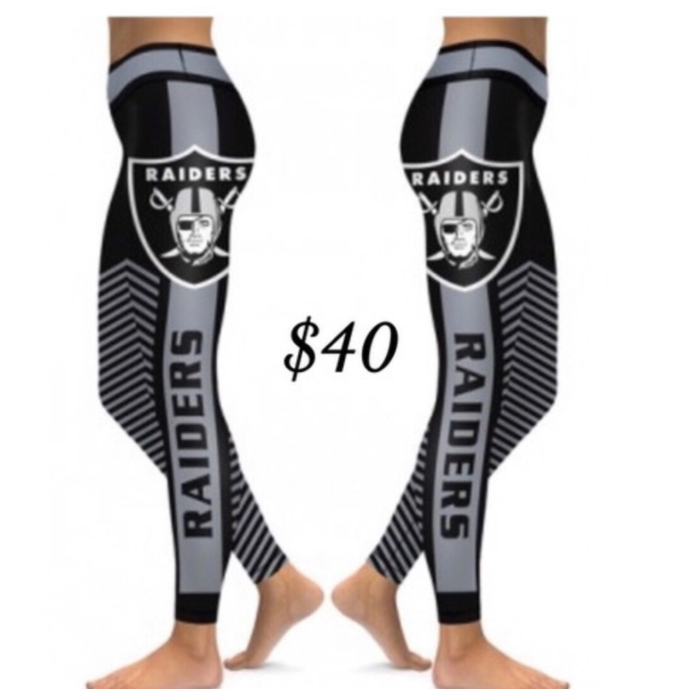 Women’s Raiders Leggings -L- - Picture 2 of 3